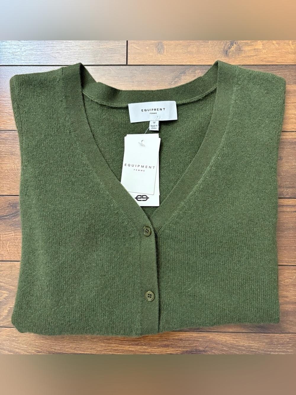 Equipment 100% Cashmere Cardigan. Size M